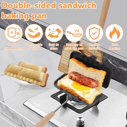 Double-Sided Gas Sandwich Maker - Breakfast Gadget (01)