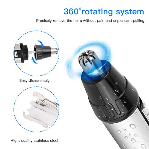QKURT 4-in-1 USB Nose Hair Trimmer & Grooming Kit
