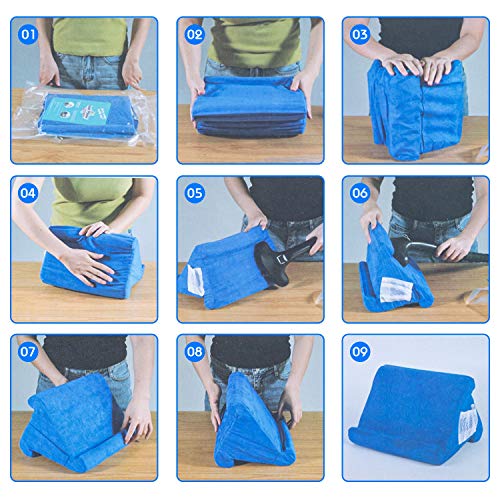 Blue Tablet Pillow Stand for iPad/iPad Holder