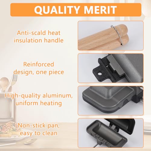 Double-Sided Gas Sandwich Maker - Breakfast Gadget (01)