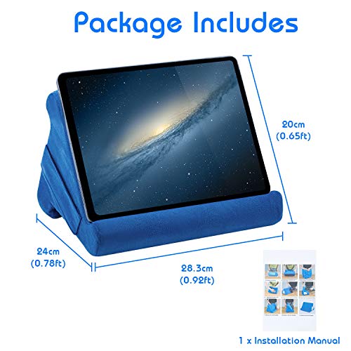 Blue Tablet Pillow Stand for iPad/iPad Holder