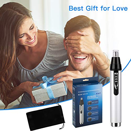 QKURT 4-in-1 USB Nose Hair Trimmer & Grooming Kit