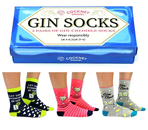 Cockney Spaniel Women's Gin Sock - Multi