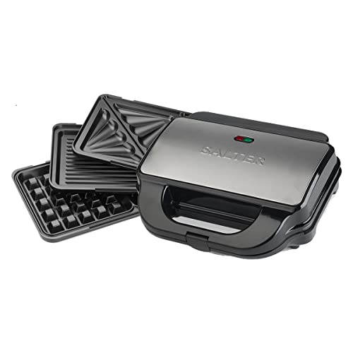 Salter 3-in-1 Snack Maker: Waffle, Sandwich, Toastie