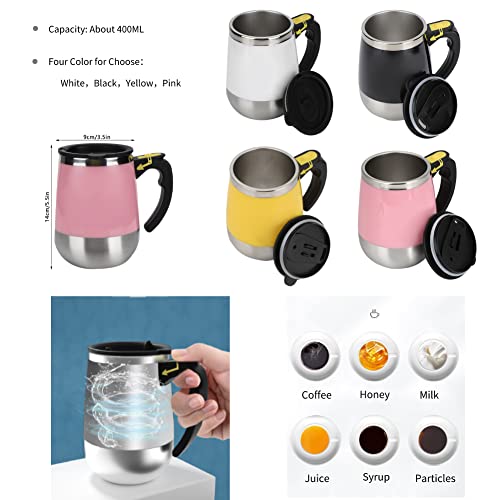 Self Stirring Coffee Mug, 400ML Stainless Steel