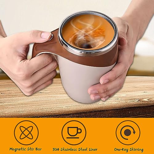 FOXNSK Self Stirring Mug (Brown)