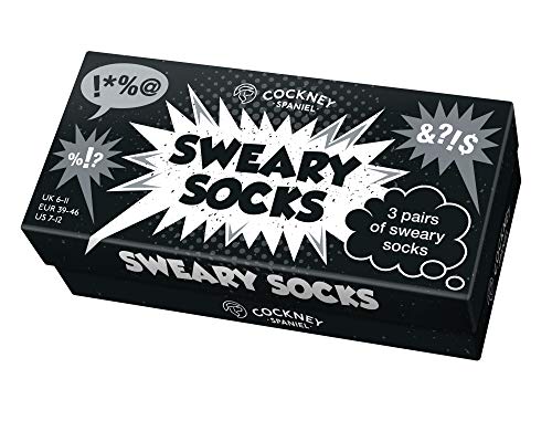 Cockney Spaniel Swear Men's Socks, Multi