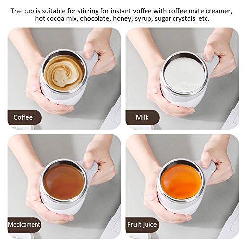 Self Stirring Coffee Mug - Hot Drink Mixer, 12.8oz