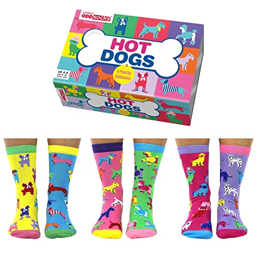 United Oddsocks - Hot Dogs - Ladies 4-8 / 37-42