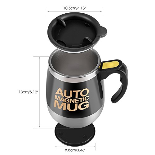 Fdit Self Mixing Cup - Magnetic Stainless Steel Mug