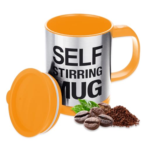 Stainless Steel Self Stirring Coffee Mug | Electric