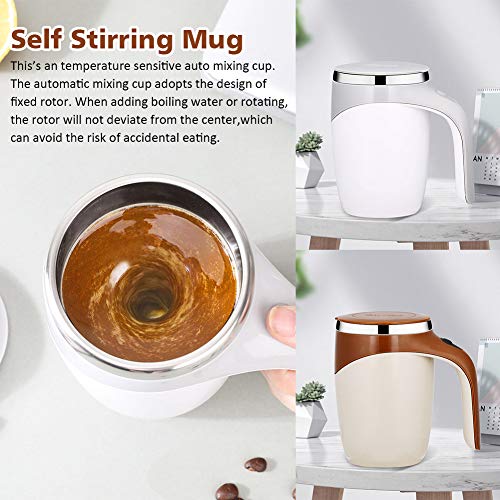 Self Stirring Coffee Mug - Stainless Steel, Automatic