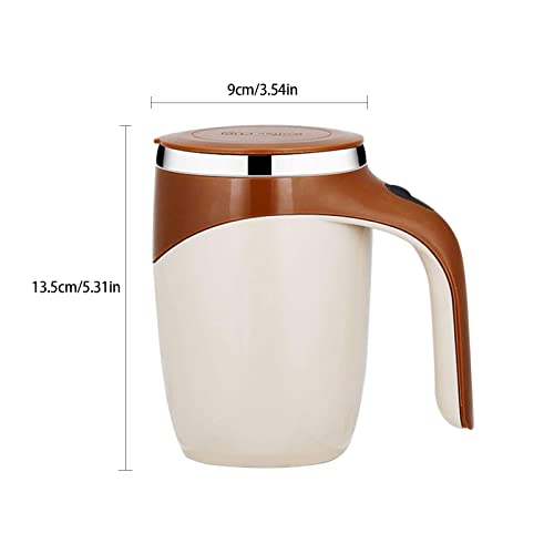 FOXNSK Self Stirring Mug (Brown)