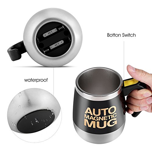 Fdit Self Mixing Cup - Magnetic Stainless Steel Mug
