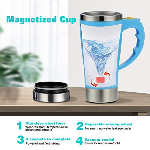 TsunNee 450ML Self Stirring Coffee Mug, Stainless Steel