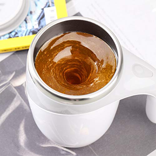 Self Stirring Coffee Mug - Stainless Steel, Automatic