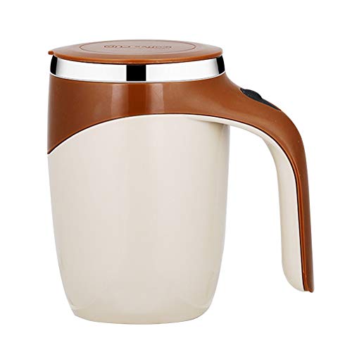 Self Stirring Coffee Mug - Stainless Steel, Automatic