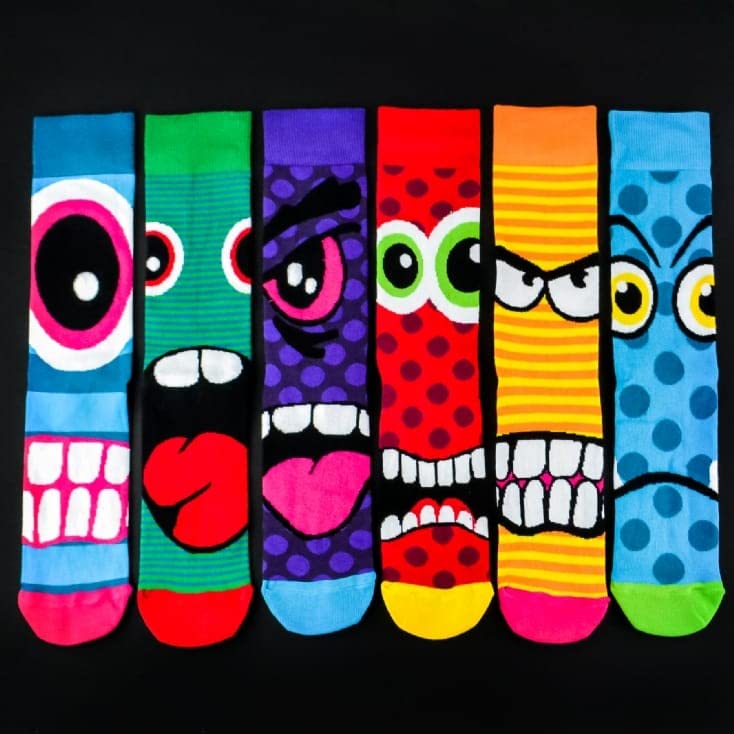 Men's Stress Heads Oddsocks - Set of 6