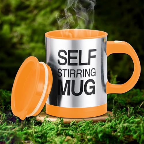 Stainless Steel Self Stirring Coffee Mug | Electric