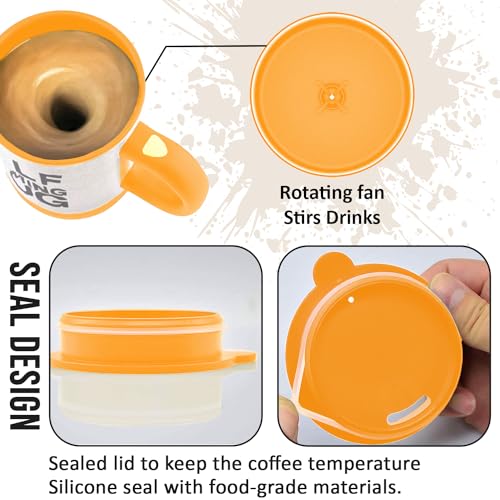 Stainless Steel Self Stirring Coffee Mug | Electric