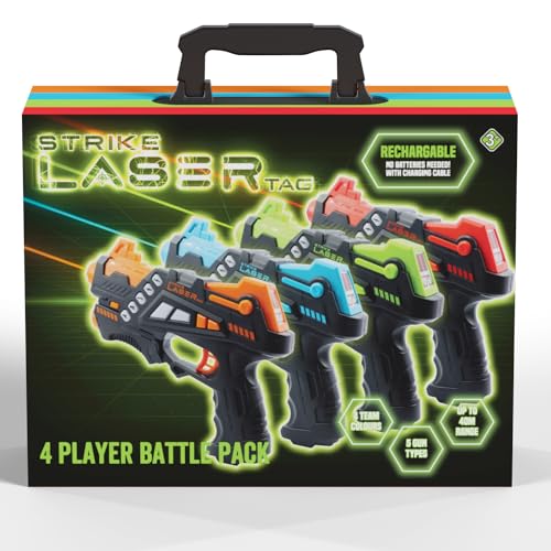 Rechargeable Laser Tag Guns Set - 4 Players