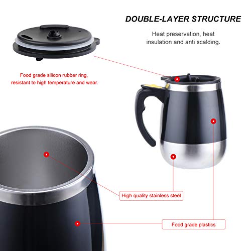 TsunNee 400ML Self Stirring Magnetic Coffee Mug