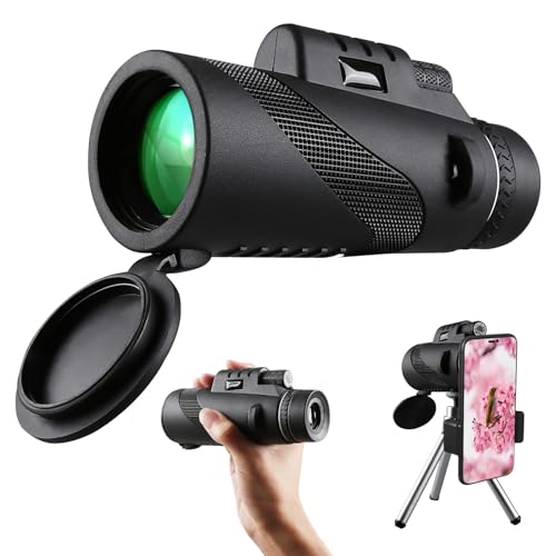 High Powered Monocular for Adults with Smartphone Adapter