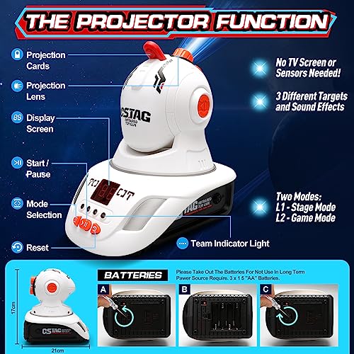 VATOS Infrared Laser Tag Set - 2 Player Mini Guns
