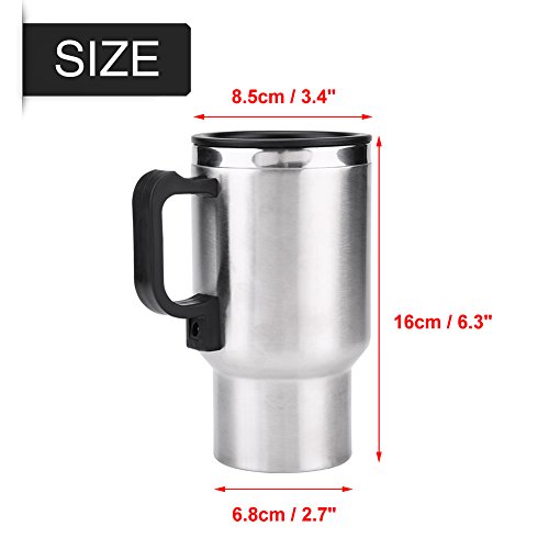 Akozon Electric Car Cup with Heating - 12V