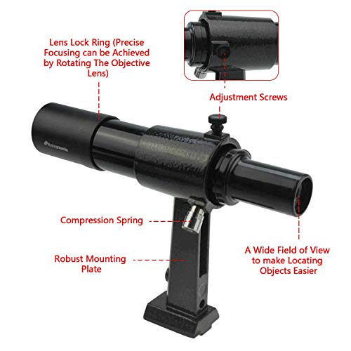 Astromania 6x30 Finder for Enhanced Night Vision