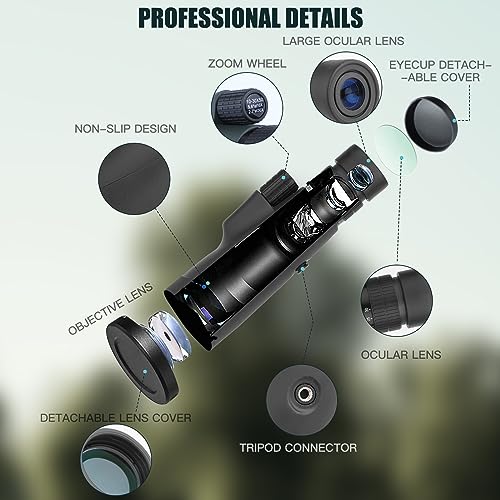 High Power HD Monocular Telescope for Adults