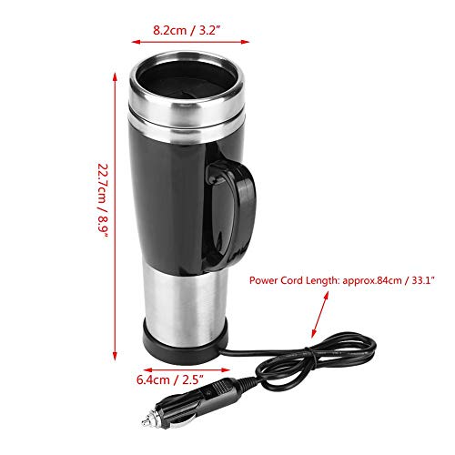 Keenso Stainless Steel Car Heating Travel Mug