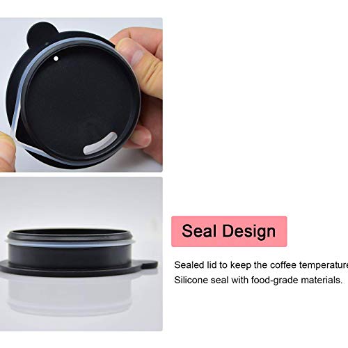 Electric Self-Stirring Coffee Mug with Lid - 450ml