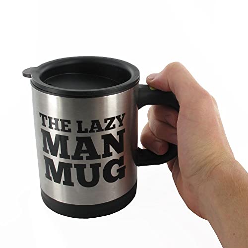 Self-Stirring Lazy Man Mug - Innovative Push Button