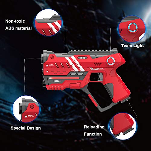 VATOS Laser Tag Gun - 4-Pack Multi Function Game