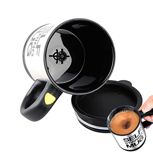Electric Self-Stirring Coffee Mug with Lid - 450ml