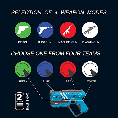 VATOS Laser Tag Gun - 4-Pack Multi Function Game