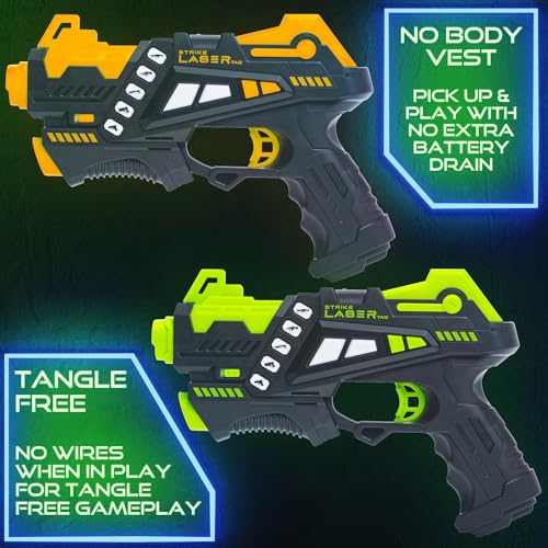 Laser Tag Guns Set - Multi-Player Pack & Carry Case