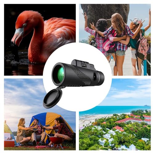 High Powered Monocular for Adults with Smartphone Adapter