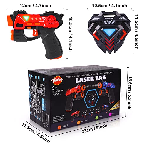 VATOS Laser Tag Guns Set, 4 Players Group Activity