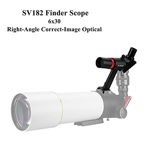 Svbony SV182 Telescope Finderscope, 6x30, Achromatic, Single Crosshair