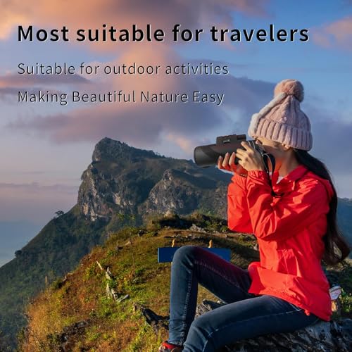 High Powered Monocular for Adults with Smartphone Adapter