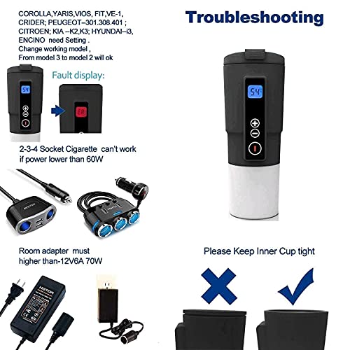 LEJIEYIN Portable Electric Coffee Travel Mug