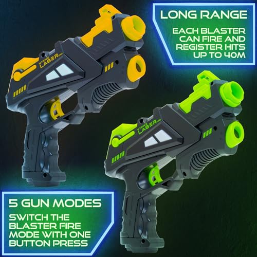 Laser Tag Guns Set - Multi-Player Pack & Carry Case