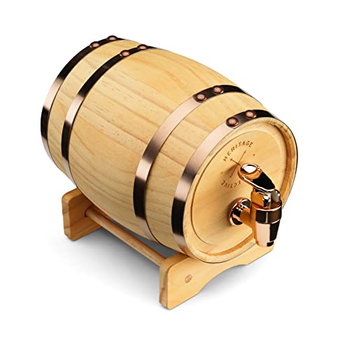 Wooden Whiskey Barrel: Stylish Mini Decanter for Spirits