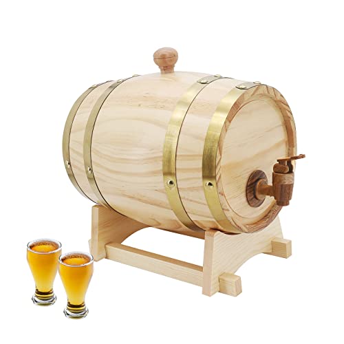 MoYouno Oak Barrel: Vintage Timber Wine Dispenser
