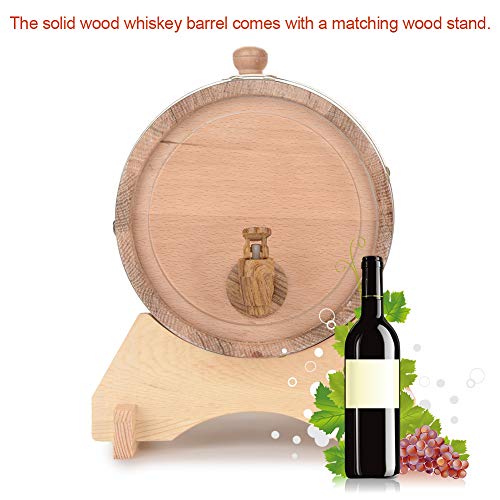 5L Vintage Oak Beer Barrel: Beer, Wine, Whiskey