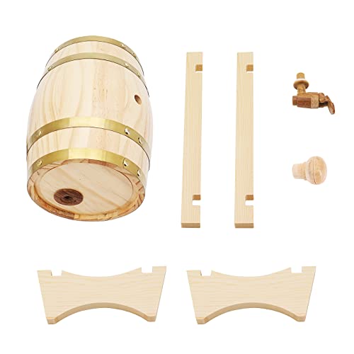 MoYouno Oak Barrel: Vintage Timber Wine Dispenser