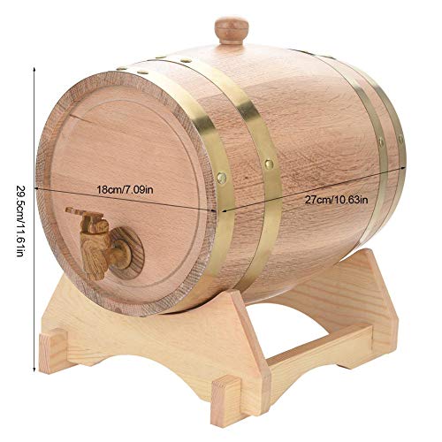 5L Vintage Oak Beer Barrel: Beer, Wine, Whiskey