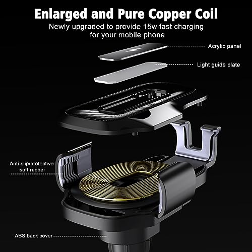 Wireless Car Charger & Phone Holder - JIAWEN 15W